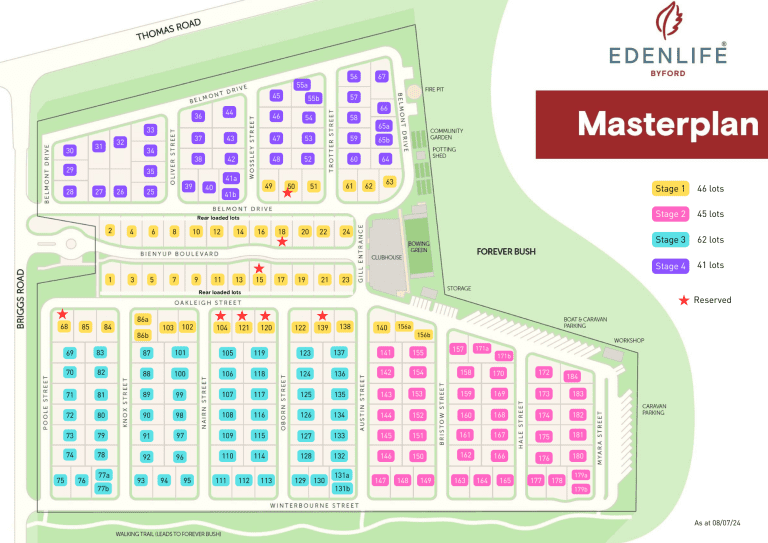 Edenlife Byford site plan