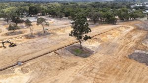 Aerial view of Edenlife Byford looking north east.