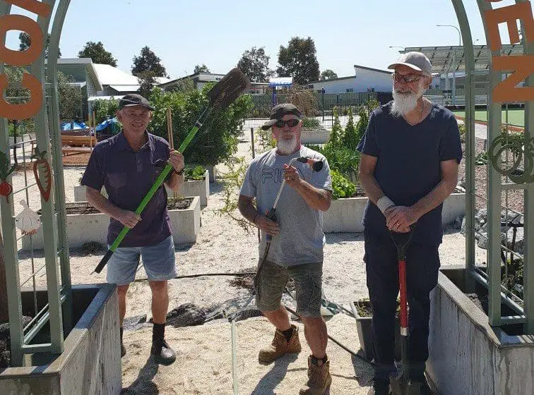 Edenlife community garden - Ian, John & Terry