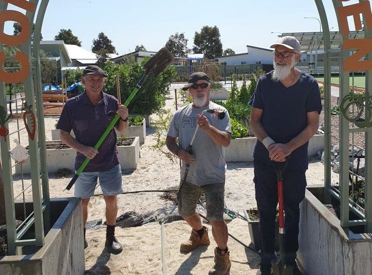 Edenlife community garden - Ian, John & Terry