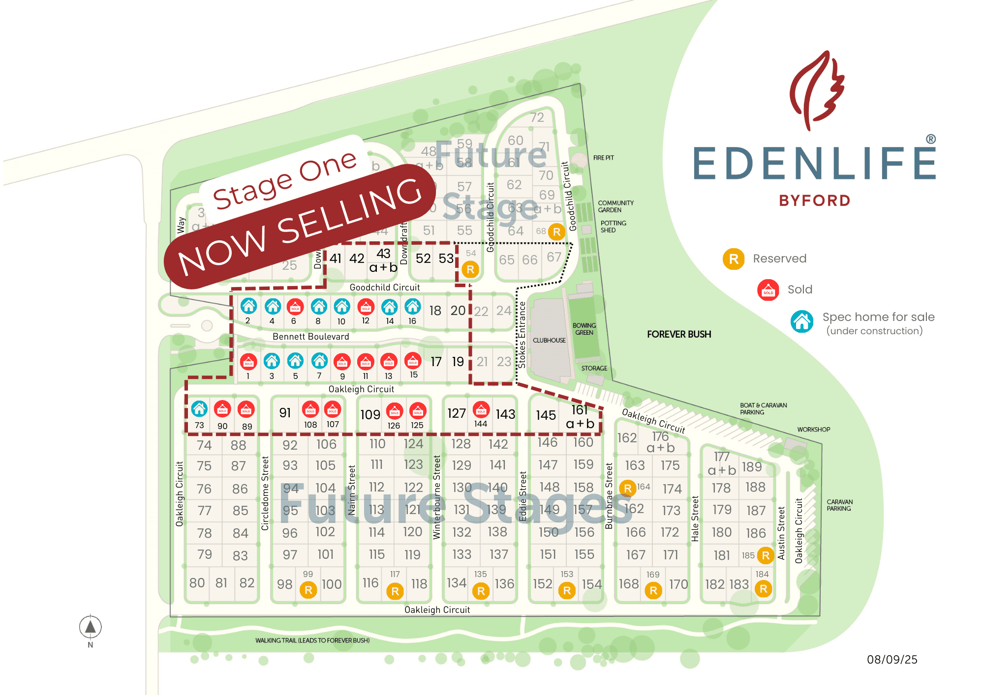Edenlife byford Stage 1 masterplan